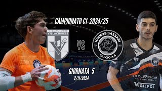 Villacidrese  Ichnos Sassari  Giornata 5 Serie C1 Futsal 2425 [upl. by Raskind]