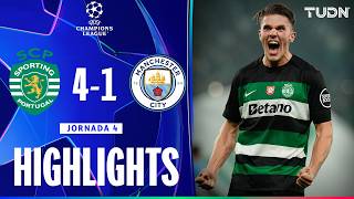 HIGHLIGHTS  Sporting Lisboa vs Manchester City  UEFA Champions League 2425  TUDN [upl. by Ssecnirp94]