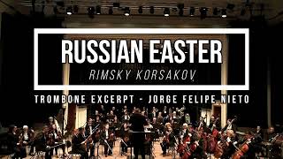 Russian Easter  Trombone Solo Excerpt [upl. by Haramat771]