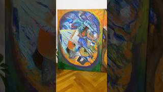 BLUE ORANGE VIOLET Painting process art painting abstract art ract [upl. by Haveman]