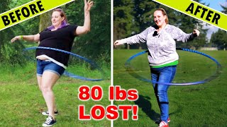 Hula Hoop Progress amp Weight Loss Journey Transformation Before And After [upl. by Anikram]