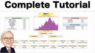 Ultimate Stock Valuation Spreadsheet Tutorial How to Value a Stock [upl. by Ellenyl]