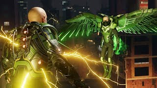 SpiderMan PS4 Vulture and Electro Boss Fight [upl. by Ecarret107]