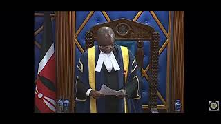 Senate Speaker Hon Amason Kingi Ruling on Impeachment of Hon Governor Kawira Mwangaza [upl. by Cherye]