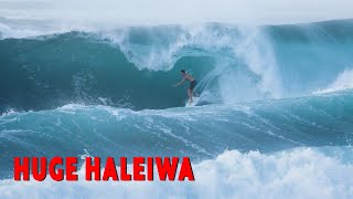 Pro Surfers Practicing At Maxing Haleiwa 4K Raw [upl. by Ynhoj739]