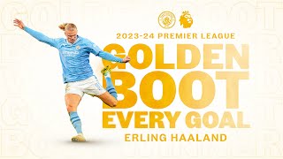 Every Erling Haaland Premier League goal 202324  Golden Boot winner [upl. by Odlanyar]