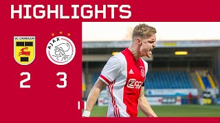 Highlights  SC Cambuur  Jong Ajax  Keuken Kampioen Divisie [upl. by Neyrb]