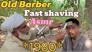 ASMR Fast shaving cream 🪒with barber is old part264 [upl. by Tlevesoor]