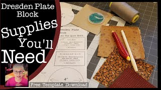 Dresden Plate Block  Supplies you need  Live Tutorial coming on Thursday July 23rd [upl. by Steffie]