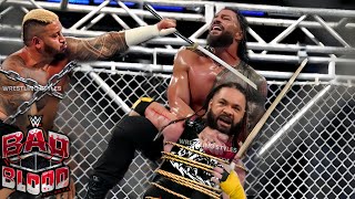 WWE 3 October 2024 Roman Reigns vs Jacob Fatu Bloodline Rules steel cage match full highlights HD [upl. by Ko]