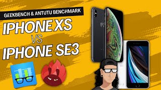 iPhone XS vs SE 3 2022  Geekbench amp Antutu Benchmark [upl. by Analle404]