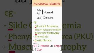 autosomal recessive disease trick [upl. by Spenser653]