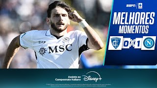 KVARATSKHELIA marca de pênalti e NAPOLI vence Empoli pela Serie A  Melhores Momentos [upl. by Naahsar]