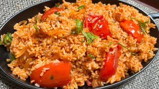 Tomato Fried Rice Recipe  Tomato Rice  Tomato Pulao  Easy Breakfast Recipe [upl. by Enajiram]