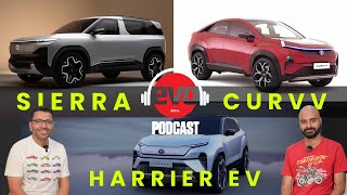 Tata Curvv Sierra EV Harrier EV — Everything you need to know  2023 Auto Expo  evo India [upl. by Hali]