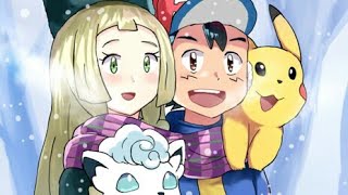 Ash x Lillie Pokemon AMV Lily  Alan Walker 💙 [upl. by Ahseen409]