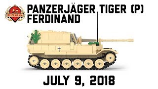 Panzerjäger Tiger P Ferdinand  German Heavy Tank Destroyer  Custom Military Lego [upl. by Llain]