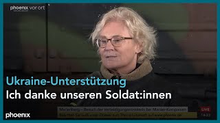 Statement Verteidigungsministerin Lambrecht besucht MarderKompanien [upl. by Mendive795]