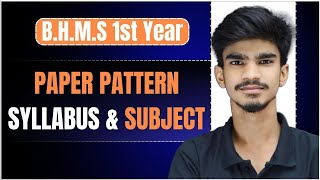 BHMS 1st Year Syllabus 2024  Paper pattern  Subject bhms [upl. by Margaretha]