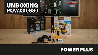 POWERPLUS  POWX00830 schroefboormachine Unboxing [upl. by Ardnwahsal746]