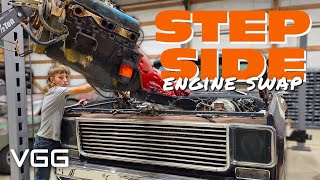 Engine Swap Father amp Son Budget Squarebody Truck Build  Part 1 [upl. by Edan180]