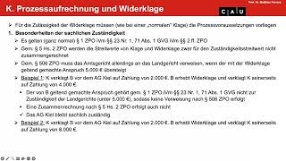 Zivilprozessrecht – Folge 13 Widerklage [upl. by Rosaleen238]