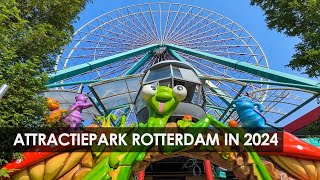 Pretpark in aanbouw rondleiding Attractiepark Rotterdam september 2024 [upl. by Nylahs]