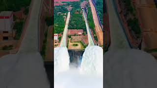 Dam water release water 4kvideo bridge [upl. by Mikel]