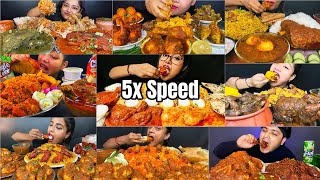 ASMREating Spicy🔥Chicken Biryani🔥😋Mutton Biryani Eggs Biryani Chillies amp Salad Indian food Mukbang [upl. by Socin]