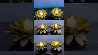 Lotus candle holder  plastic spoon ideas shorts youtubeshorts diy candle lotus ideas￼ [upl. by Ylellan]