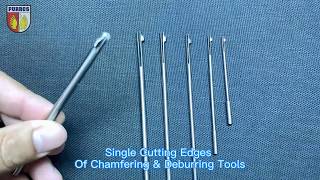 Single Cutting Edges of Chamfering amp Deburring Tools  Purros Machinery [upl. by Eeloj330]