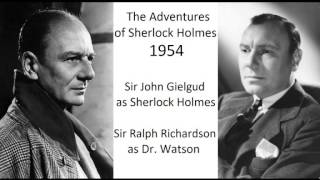 The Adventures of Sherlock Holmes The Redheaded League  John Gielgud amp Ralhp Richardson  1954 [upl. by Yttocs12]