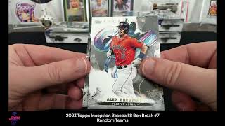 2023 Topps Inception Baseball 8 Box Break 7 [upl. by Anneirda187]