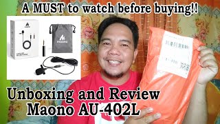 Maono Lavalier microphone  Unboxing and Review [upl. by Attenaej]