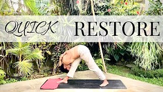 30 Min EVENING YOGA  QUICK RESTORE  PrashantjYoga  30 MIN GENTLE YOGA  30 MIN YOGA PRACTICE [upl. by Grefer]