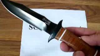 SOG Bowie 20 Knife S1T Demonstration [upl. by Carolin]