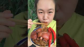 Come on eating Delicious Farmhouse Pure Sweet Potato Vermicelli mukbang chinafoodeating spicyfood [upl. by Lorianne]