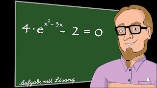 Exponentialgleichung lösen mit quadratischem Exponenten [upl. by Atazroglam440]