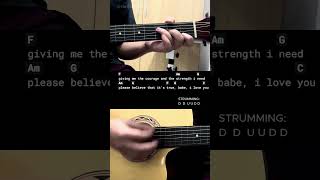 Babe  Styx Piolo Pascual Cover  Easy Guitar Tutorial For Beginners guitarlesson [upl. by Arhat418]