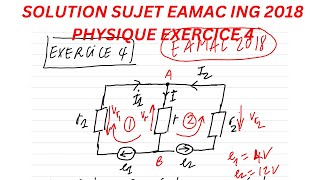 Solution Probleme 5 Concours EAMAC 2018Physique [upl. by Sik846]