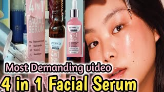 Best face serum for glowing skin  4 in 1 facial serum  uptown LA facial serum beautyinfluencer [upl. by Hogen]