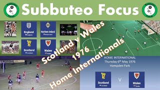 Subbuteo Football Scotland v Wales  1976 Home Internationals [upl. by Rubie]