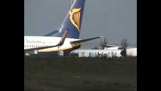 Knock Airport FLYBE Dash 8 landing  ATC [upl. by Nama]