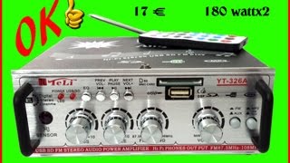 unboxing amplificatore 180w 326A [upl. by Kyrstin14]