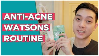 My Drugstore ANTIACNE Routine Watsons  Jan Angelo [upl. by Platt]