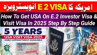 US E2 Visa Unlocking US Business Opportunities for Pakistanis [upl. by Amelus457]