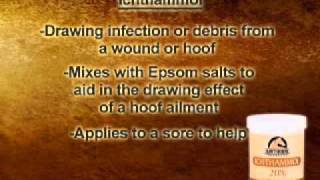 When amp How to Use Simple Solution Ichthammol amp Venice Turpentine for leg and hooves [upl. by Leind]