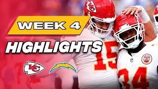 Kansas City Chiefs at Los Angeles Chargers  MUSTSEE Week 4 Highlights [upl. by Hetti]