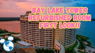 Refurbished Room Bay Lake Tower First Look  DVC Contemporary Resort Disney World [upl. by Aniehs]