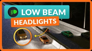 How to Use Low Beam Headlights  Car Lights Explained [upl. by Ledeen699]